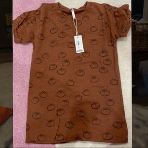 Rylee + Cru Tomato Shirt Dress size 6/7 NWT